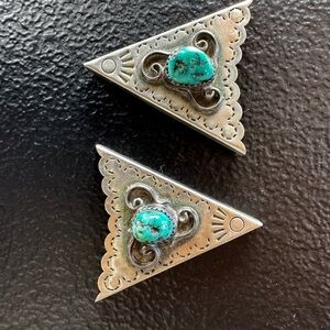 ✨ Authentic Navajo Sterling Silver Turquoise Conchos ✨